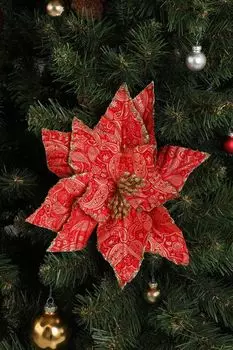 Новогоднее украшение Пуансеттия GOODWILL