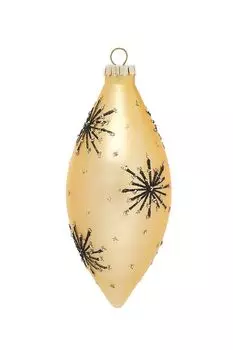 Новогоднее украшение Сосулька с принтом 8 см COINCASA