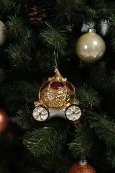 Новогоднее украшение стеклянное Карета Kersten