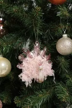 Новогоднее украшение стеклянное Павлин Kersten