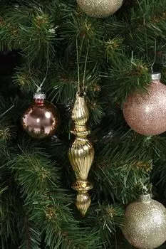 Новогоднее украшение стеклянное в ассортименте COINCASA