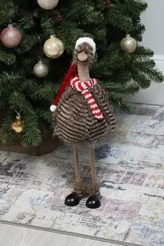 Новогоднее украшение Страус в шарфе Karlsbach