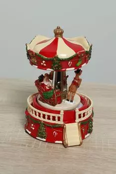 Новогодний сувенир Santa Sleigh Carousel GOODWILL