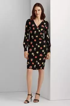 Облегающее платье с цветочным принтом Lauren Ralph Lauren