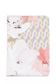 Обложка для документов кожаная с принтом Valerie Concept