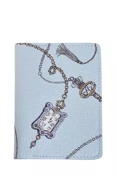 Обложка для документов кожаная с принтом Valerie Concept