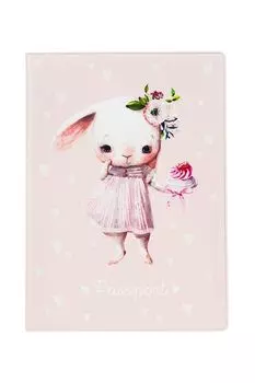 Обложка для паспорта Зайка с букетом Kawaii Factory