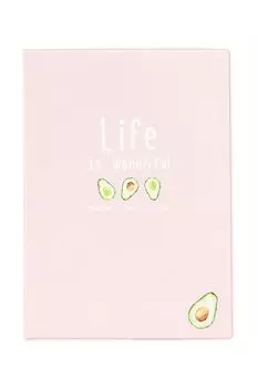 Обложка на автодокументы Life is - pink and avocado Kawaii Factory