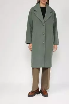 Однобортное пальто из шерсти Perspective