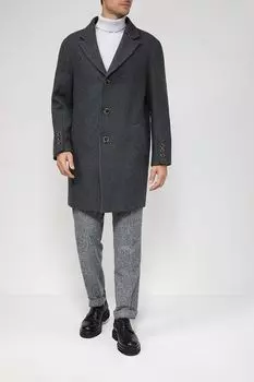Однобортное пальто с добавлением шерсти MARCO DI RADI