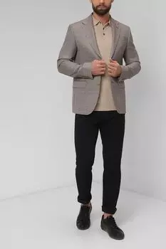 Однобортный пиджак из шерсти Sand