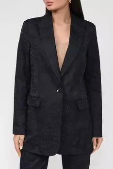 Однобортный пиджак с принтом Scotch & Soda