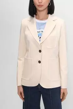 Однобортный жакет с карманами Emme Marella