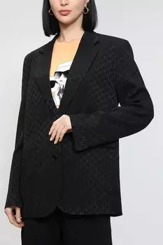 Однобортный жакет с монограммой Karl Lagerfeld