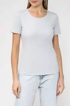 Однотонная футболка из хлопка Auranna