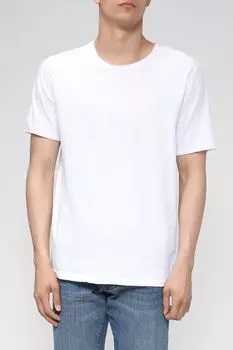 Однотонная футболка из хлопка Cinque