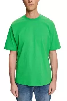 Однотонная футболка из хлопка Esprit Casual
