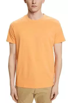 Однотонная футболка из хлопка Esprit Casual