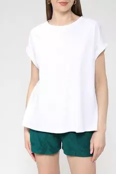 Однотонная футболка из хлопка Piombo