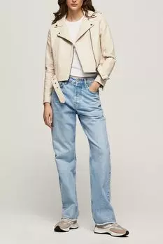 Однотонная куртка-косуха PEPE JEANS