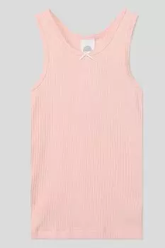 Однотонная майка из смеси вискозы и хлопка Sanetta