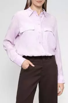 Однотонная рубашка свободного кроя с карманами Marc Aurel