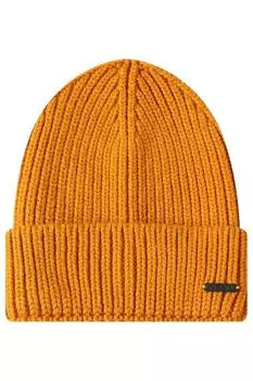 Однотонная шапка с отворотом Pulka