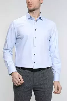 Однотонная сорочка из хлопка Olymp