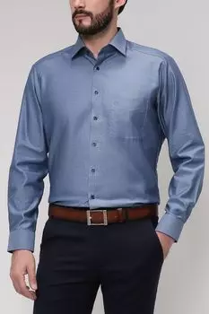 Однотонная сорочка из хлопка Olymp