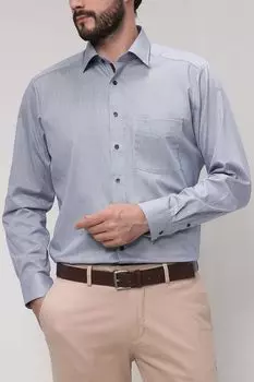 Однотонная сорочка из хлопка Olymp