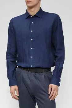 Однотонная сорочка из льна Cinque