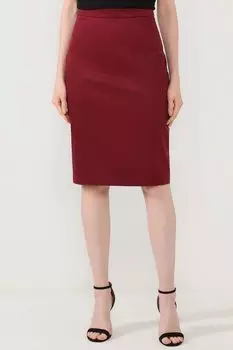 Однотонная юбка-карандаш из хлопка Paola Ray