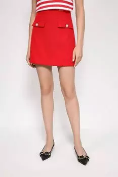 Однотонная юбка с фальш карманами OVS