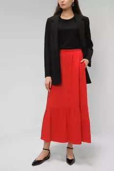 Однотонная юбка с карманами Paola Ray