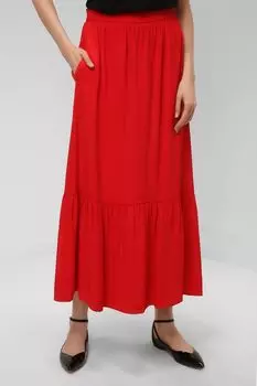 Однотонная юбка с карманами Paola Ray