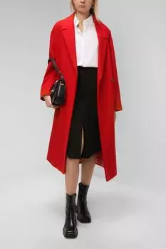 Однотонная юбка с разрезом Paola Ray