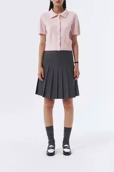 Однотонная юбка в складку Dunst