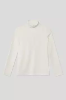 Однотонная водолазка из хлопка Silver Spoon