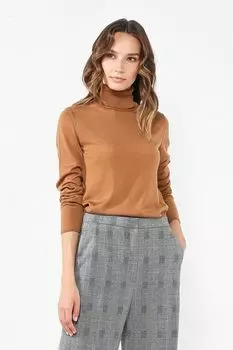 Однотонная водолазка с добавлением шерсти Paola Ray