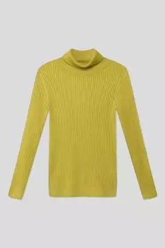 Однотонная водолазка в рубчик Silver Spoon Life