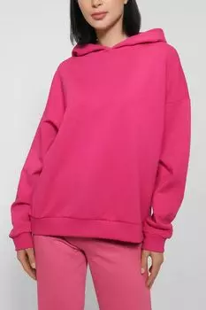 Однотонное худи из хлопка Comma