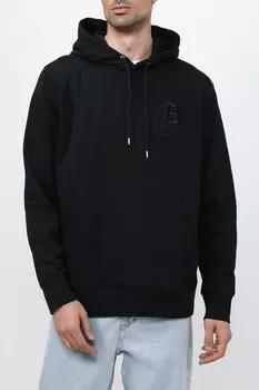 Однотонное худи с вышитой монограммой BOSS
