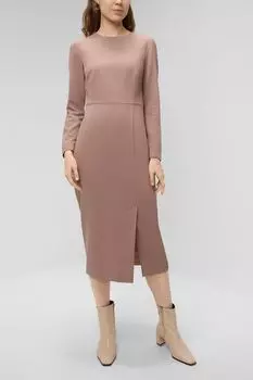 Однотонное платье с разрезом Paola Ray