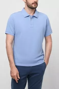 Однотонное поло из хлопка DIGEL