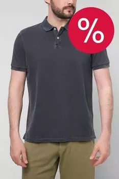 Однотонное поло из хлопка Marc O'Polo