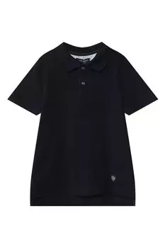 Однотонное поло из хлопка Silver Spoon