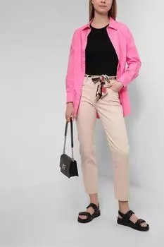 Однотонные брюки из хлопка Betty & Co