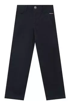 Однотонные брюки из хлопка Silver Spoon