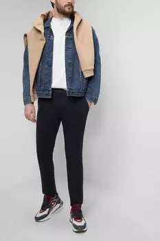 Однотонные брюки из хлопка Tommy Hilfiger