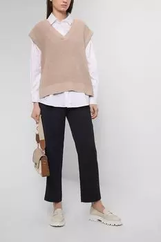 Однотонные брюки из вискозы Comma